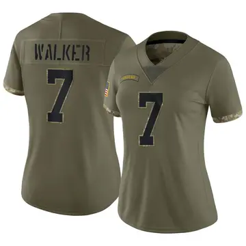 Nike Quay Walker Women's Limited Green Bay Packers Olive 2022 Salute To Service Jersey