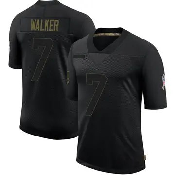 Nike Quay Walker Youth Limited Green Bay Packers Black 2020 Salute To Service Jersey