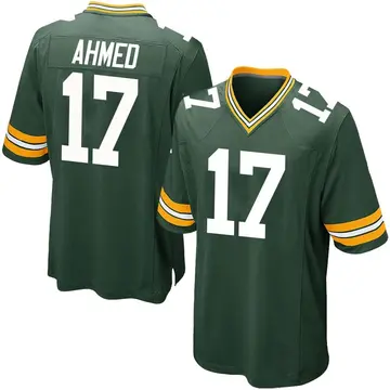 Nike Ramiz Ahmed Men's Game Green Bay Packers Green Team Color Jersey