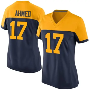 Nike Ramiz Ahmed Women's Game Green Bay Packers Navy Alternate Jersey