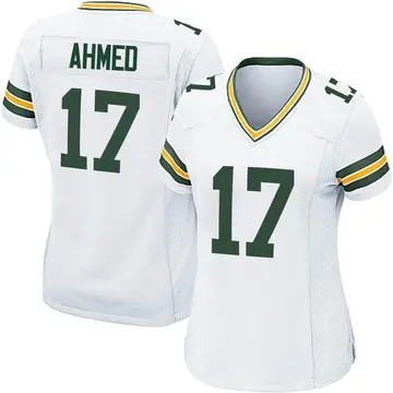 Nike Ramiz Ahmed Women's Game Green Bay Packers White Jersey