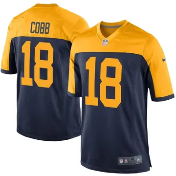 Nike Randall Cobb Youth Game Green Bay Packers Navy Alternate Jersey