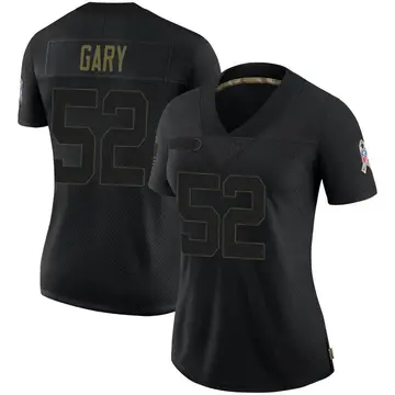 Nike Rashan Gary Women's Limited Green Bay Packers Black 2020 Salute To Service Jersey