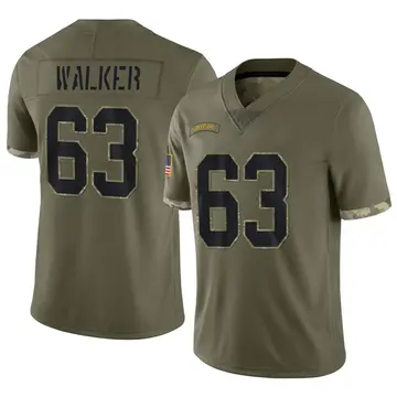 Nike Rasheed Walker Youth Limited Green Bay Packers Olive 2022 Salute To Service Jersey