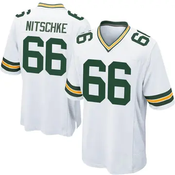 Nike Ray Nitschke Men's Game Green Bay Packers White Jersey