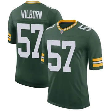 Nike Ray Wilborn Men's Limited Green Bay Packers Green Classic Jersey