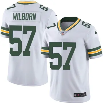 Nike Ray Wilborn Men's Limited Green Bay Packers White Vapor Untouchable Jersey