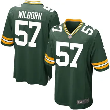 Nike Ray Wilborn Youth Game Green Bay Packers Green Team Color Jersey
