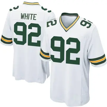 Nike Reggie White Men's Game Green Bay Packers White Jersey