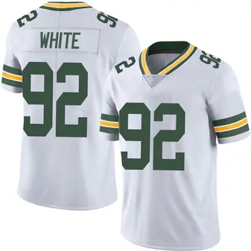 Nike Reggie White Men's Limited Green Bay Packers White Vapor Untouchable Jersey