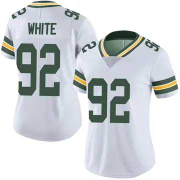 Nike Reggie White Women's Limited Green Bay Packers White Vapor Untouchable Jersey