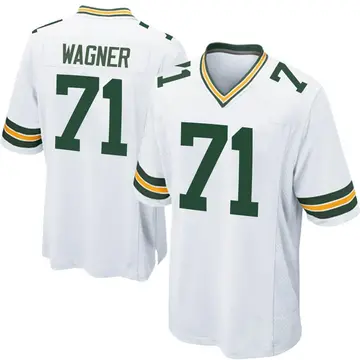 Nike Rick Wagner Men's Game Green Bay Packers White Jersey