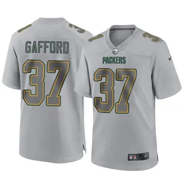 Nike Rico Gafford Men's Game Green Bay Packers Gray Atmosphere Fashion Jersey