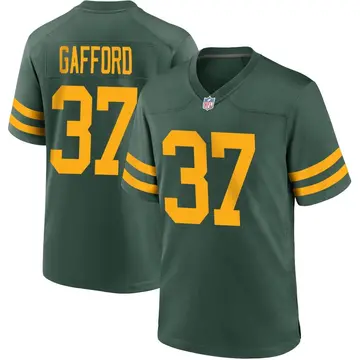Nike Rico Gafford Men's Game Green Bay Packers Green Alternate Jersey
