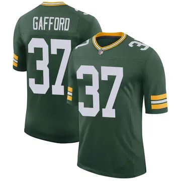 Nike Rico Gafford Men's Limited Green Bay Packers Green Classic Jersey