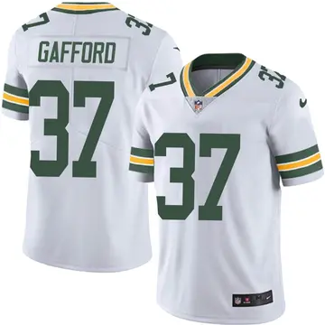 Nike Rico Gafford Men's Limited Green Bay Packers White Vapor Untouchable Jersey