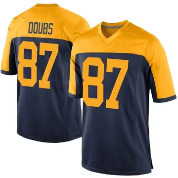 Nike Romeo Doubs Men's Game Green Bay Packers Navy Alternate Jersey