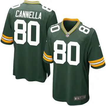 Nike Sal Cannella Men's Game Green Bay Packers Green Team Color Jersey