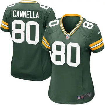 Nike Sal Cannella Women's Game Green Bay Packers Green Team Color Jersey