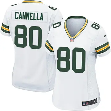 Nike Sal Cannella Women's Game Green Bay Packers White Jersey
