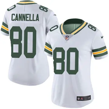 Nike Sal Cannella Women's Limited Green Bay Packers White Vapor Untouchable Jersey