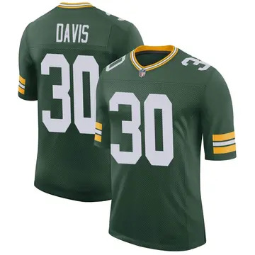 Nike Shawn Davis Men's Limited Green Bay Packers Green Classic Jersey