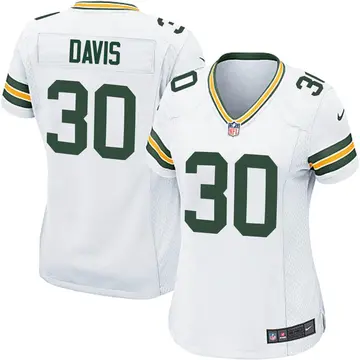 Nike Shawn Davis Women's Game Green Bay Packers White Jersey