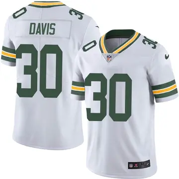 Nike Shawn Davis Youth Limited Green Bay Packers White Vapor Untouchable Jersey
