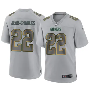 Nike Shemar Jean-Charles Men's Game Green Bay Packers Gray Atmosphere Fashion Jersey