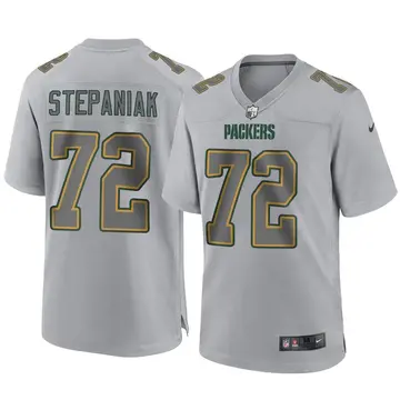 Nike Simon Stepaniak Men's Game Green Bay Packers Gray Atmosphere Fashion Jersey