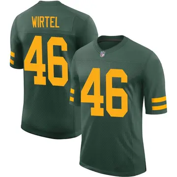 Nike Steven Wirtel Men's Limited Green Bay Packers Green Alternate Vapor Jersey