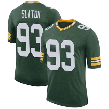 Nike T.J. Slaton Men's Limited Green Bay Packers Green Classic Jersey