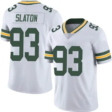 Nike T.J. Slaton Men's Limited Green Bay Packers White Vapor Untouchable Jersey