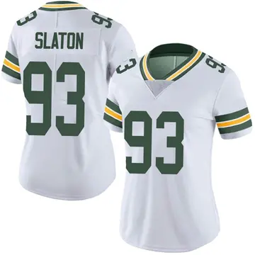 Nike T.J. Slaton Women's Limited Green Bay Packers White Vapor Untouchable Jersey