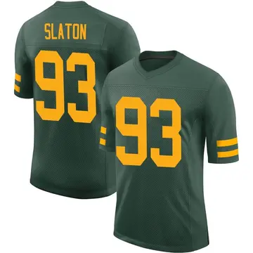 Nike T.J. Slaton Youth Limited Green Bay Packers Green Alternate Vapor Jersey