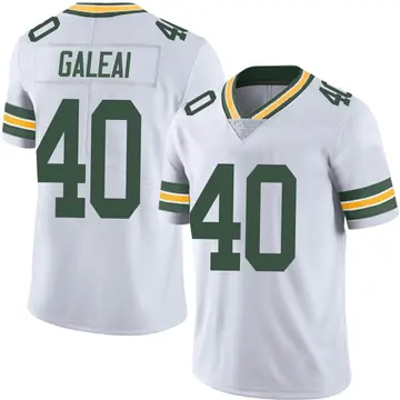 Nike Tipa Galeai Men's Limited Green Bay Packers White Vapor Untouchable Jersey