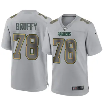 Nike Travis Bruffy Men's Game Green Bay Packers Gray Atmosphere Fashion Jersey