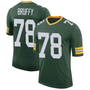 Nike Travis Bruffy Men's Limited Green Bay Packers Green Classic Jersey