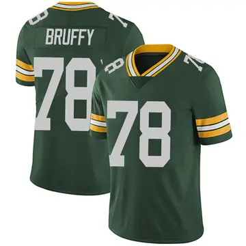 Nike Travis Bruffy Men's Limited Green Bay Packers Green Team Color Vapor Untouchable Jersey