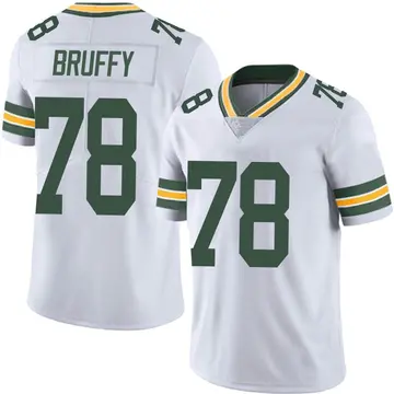 Nike Travis Bruffy Men's Limited Green Bay Packers White Vapor Untouchable Jersey