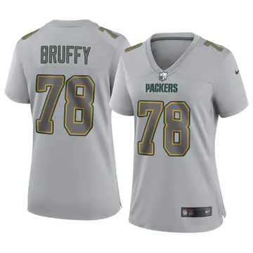 Nike Travis Bruffy Women's Game Green Bay Packers Gray Atmosphere Fashion Jersey