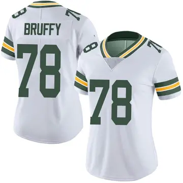 Nike Travis Bruffy Women's Limited Green Bay Packers White Vapor Untouchable Jersey