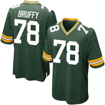 Nike Travis Bruffy Youth Game Green Bay Packers Green Team Color Jersey