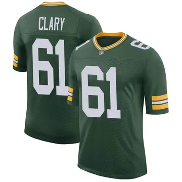 Nike Ty Clary Men's Limited Green Bay Packers Green Classic Jersey