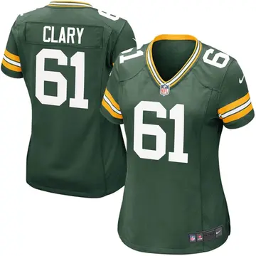 Nike Ty Clary Women's Game Green Bay Packers Green Team Color Jersey