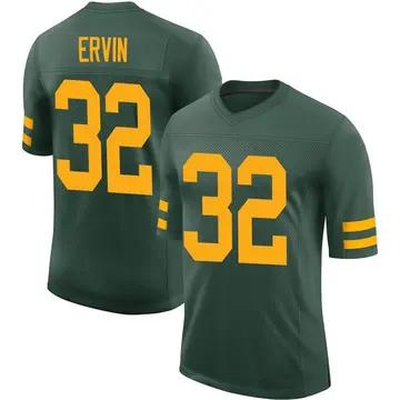 Nike Tyler Ervin Men's Limited Green Bay Packers Green Alternate Vapor Jersey