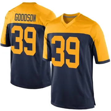Nike Tyler Goodson Men's Game Green Bay Packers Navy Alternate Jersey