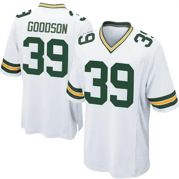 Nike Tyler Goodson Men's Game Green Bay Packers White Jersey