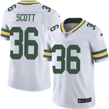 Nike Vernon Scott Youth Limited Green Bay Packers White Vapor Untouchable Jersey