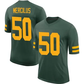 Nike Whitney Mercilus Men's Limited Green Bay Packers Green Alternate Vapor Jersey
